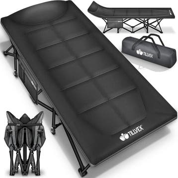 Veldbed - 1 Persoons - Kampeerbed - Stretcher - 190x68cm - Z, Verzenden, Zo goed als nieuw