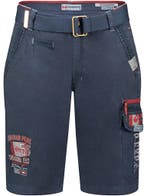 Canadian Peak Heren Korte Broek Met Zakken En Riem Blauw, Verzenden, Nieuw, Blauw