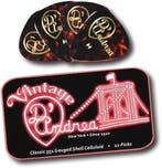 DAndrea - Vintage Shell Celluloid - Plectrum met Blikje, Ophalen of Verzenden, Nieuw, Elektrische gitaar