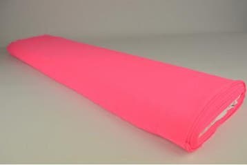 Neon roze chiffon stof  - 15 of 50 meter rol, 120 cm of meer, Ophalen of Verzenden, Roze, Polyester