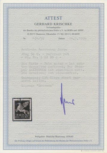 Zante - Landspost onder Duitse bezetting 1943 - Zante -, Gestempeld