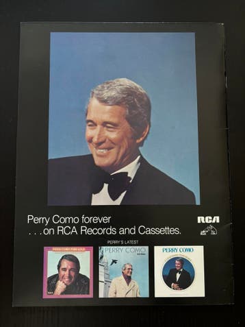 Perry Como - tourprogramma (jaren 80), Ophalen of Verzenden, Nieuw