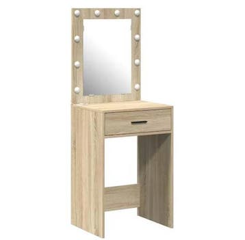 Kaptafel met LED-verlichting en Spiegel, Met Lade, Verzenden, Nieuw