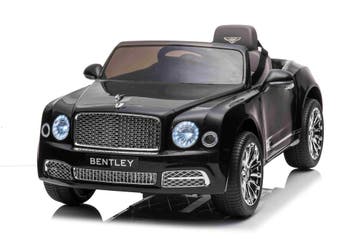 Kinderauto, BENTLEY MULSANNE, zwart FM, leder, Met Garantie!, Ophalen of Verzenden, Nieuw, Afstandsbediening