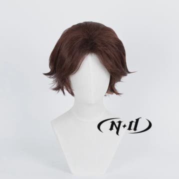 Viktor Cosplay Pruik - Kort Bruin Synthetisch Haar voor Leag, Verzenden, Nieuw