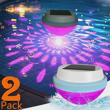 1-2Pack Solar Floating Pool Lighting, RGB Colour Changing Wa, Verzenden, Nieuw