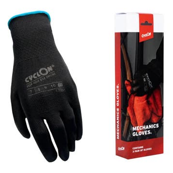 CyclOn Werkhandschoenen maat M.11 zwart blauw set 3 paar, Ophalen of Verzenden, Nieuw, Derailleur of Ketting