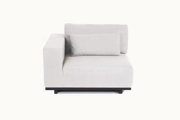 Flow. Lux loungebank Graumel chalk - 2-zitselement met, Ophalen of Verzenden, Nieuw
