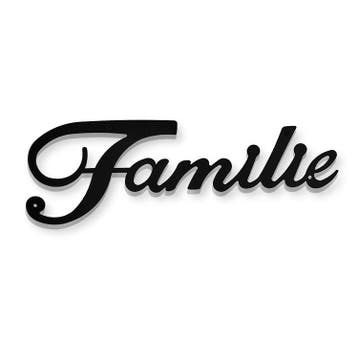 IvoQ Muurdecoratie Familie Zwart Metaal, Verzenden, Nieuw