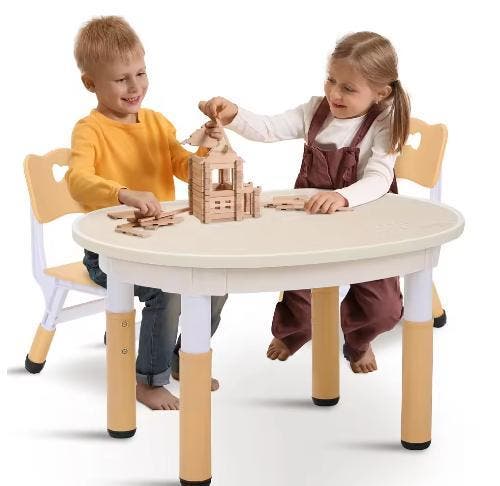 Multifunctionele Kindertafel Stoelenset – Verstelbaar, Huis en Inrichting, Bureaus, Nieuw, Verzenden