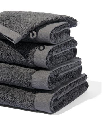 HEMA Handdoeken - hotel extra zacht donkergrijs, Verzenden, Nieuw