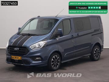 Ford Transit Custom 170pk Automaat Dubbel Cabine 2x Schuifde, Automaat, Stof, Gebruikt, Euro 6
