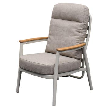 Savanna verstelbare dining tuinstoel aluminium latte, Tuin en Terras, Tuinstoelen, Ophalen of Verzenden, Nieuw