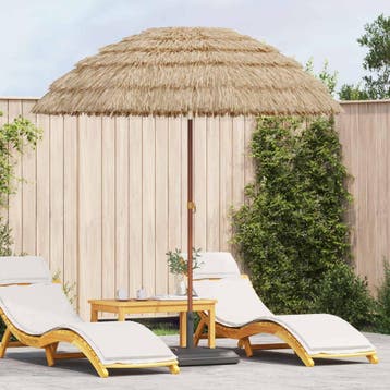 vidaXL Tuinparasol Naturel 205 x 205 x 210 cm, Verzenden, Nieuw, 2 tot 3 meter