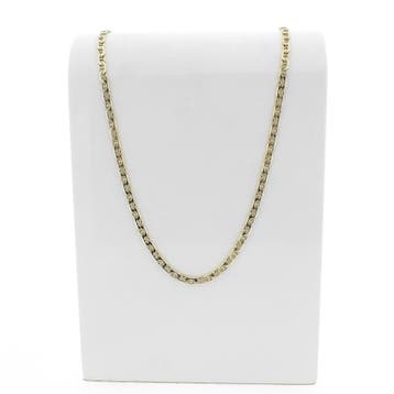 Gouden marineschakel ketting, Ophalen of Verzenden, Gebruikt, Overige kleuren, Goud