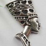 Tibetaans zilveren hanger van een Egyptische Farao NEFERT..., Ophalen of Verzenden, Nieuw, Bedel