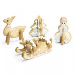 Ruhhy Kerst Snijset - 3D Koekjesvormen - Roestvrij Staal..., Ophalen of Verzenden, Nieuw