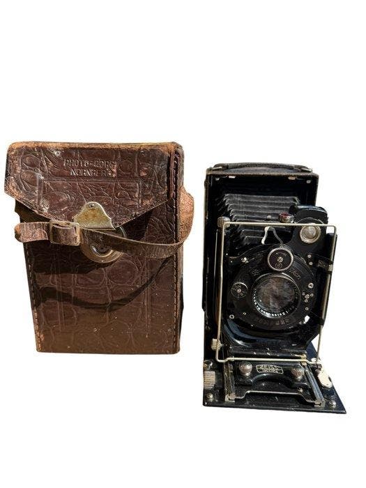Zeiss Ikon Ideal 9x12 con Tessar 4.5/13.5cm Analoge camera, Audio, Tv en Foto, Fotocamera's Analoog