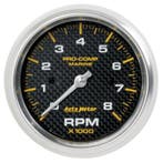 Autometer Marine Carbon Fiber 3-3/8in 8k RPM Tachometer, Ophalen of Verzenden, Nieuw