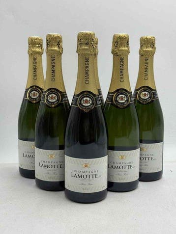 Lamotte - Champagne Brut - 6 Flessen (0.75 liter), Verzamelen, Nieuw
