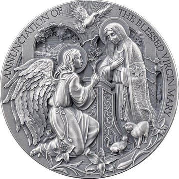 Kameroen. 2000 Francs 2025 The Annunciation - Bible Stories