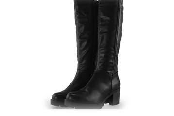 Charmosa Laarzen in maat 41 Zwart, Kleding | Dames, Schoenen, Hoge laarzen, Verzenden, Zwart, Zo goed als nieuw