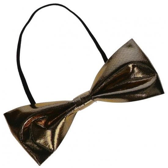 Gouden glimmende vlinderstrik - Strikjes, Hobby en Vrije tijd, Feestartikelen, Ophalen of Verzenden