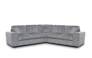 Hoekbankstel Berlicum - hoekbanken - Zilver, Nieuw, 150 cm of meer, Stof, 250 tot 300 cm