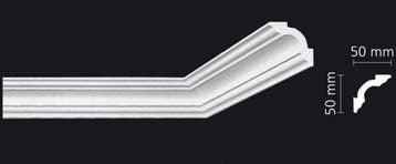 Kroonlijst Nomastyl A2+ (50 x 50 mm), lengte 2 m, Ophalen of Verzenden, Nieuw