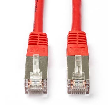 Netwerkkabel | Cat5e F/UTP | 20 meter (100% koper, Rood), Verzenden, Nieuw