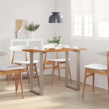 vidaXL Eettafel 110x50x76 cm massief acaciahout, Huis en Inrichting, Tafels | Eettafels, Verzenden, Nieuw