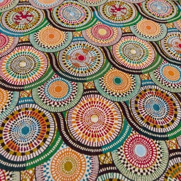 BA273 - Gobelinstof “Mosaic Mandala” – Geometrische Fantasie
