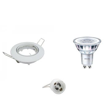 GU10 Inbouwspot Set - Glans Wit - Inbouw Rond - Kantelbaar -, Ophalen of Verzenden, Nieuw, Overige fittingen, Plafondspot of Wandspot