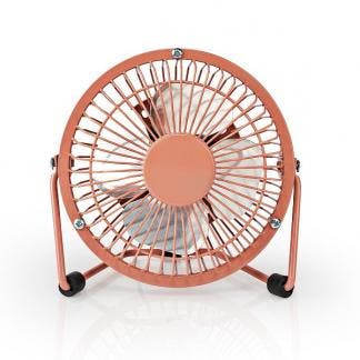 USB ventilator | Nedis | Ø 10 cm (360° draaibaar, Zalmroze), Verzenden, Nieuw