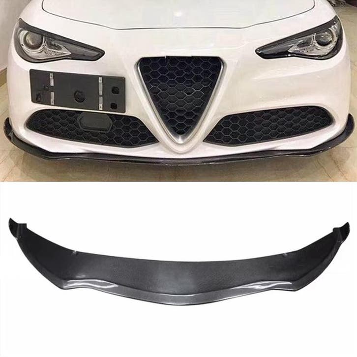 CarbonWorks Voorlip Carbon Alfa Giulia, Auto-onderdelen, Carrosserie en Plaatwerk, Nieuw, Voor, Bumper, Ophalen of Verzenden