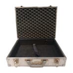 Aluminium transportkoffer, 48x37x14 cm, wit grijs, met, Ophalen of Verzenden, Gebruikt
