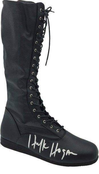 WWE - Hulk Hogan - Black Foot Leather Boot Shoe WWE -, Verzamelen, Nieuw