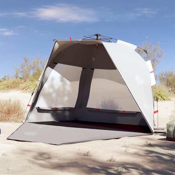 vidaXL Strandtent 3-persoons waterdicht snelontgrendeling, Verzenden, Nieuw, Tot en met 2