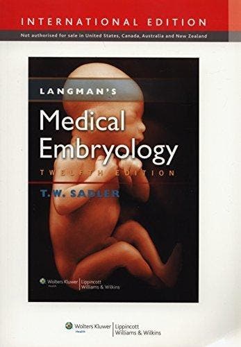 Langmans Medical Embryology - T. W. Sadler 9781451144611, Verzenden, Gelezen, T. W. Sadler