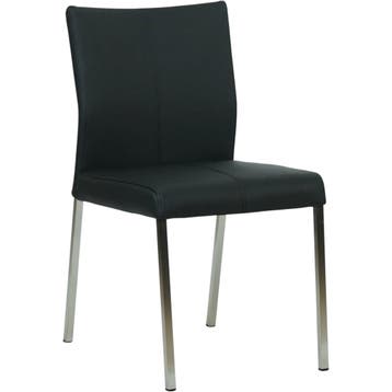 Leren eetkamerstoelen met rvs-poten, Huis en Inrichting, Stoelen, Ophalen of Verzenden, Nieuw, Leer