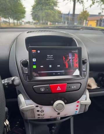 Aygo/107/C1 radio navigatie android 13 apple carplay dab+, Auto diversen, Ophalen of Verzenden, Nieuw