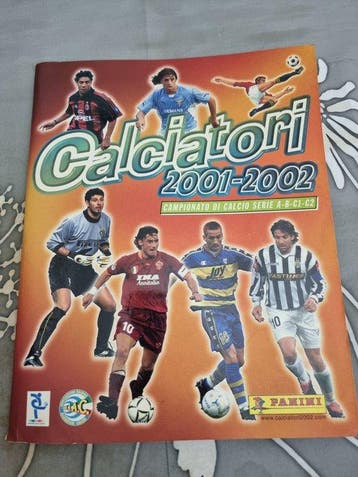 2001/02 Panini Calciatori del piero,vieri Original edition, Nieuw