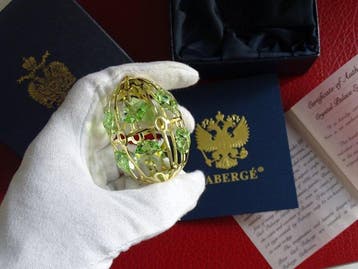 Figuur - Fabergé style - Crystal Palace Imperial ornament, Antiek en Kunst