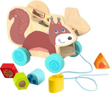 Haba trekfiguur eekhoorn houten spe van €39,99 voor €20,00, Ophalen of Verzenden, Nieuw