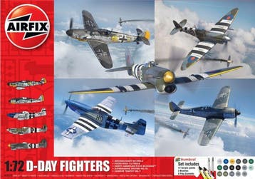 Airfix A50192 D-Day Fighters Gift Set Bouwpakket Schaal, Hobby en Vrije tijd, Verzenden, Nieuw, Overige merken