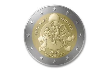 2 euro Miki Muster 2025 - Slovenië, Verzenden