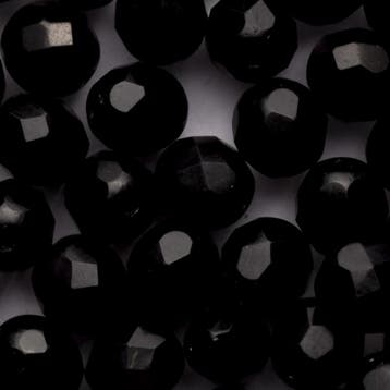 10 x Ronde Tsjechische kralen facet kristal 9mm kleur: zw..., Hobby en Vrije tijd, Kralen en Sieraden maken, Ophalen of Verzenden