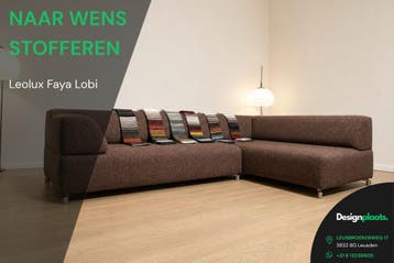 Leolux Faya Lobi – Maat, Hoek, Stof & Kleur Naar Wens, Overige maten, Design Bank Bankstel Zetel Leolux, Nieuw, Ophalen of Verzenden
