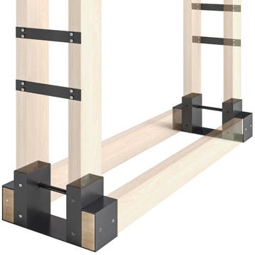 2-delige Set Haardhoutrek Voor Binnen 33,5 X 10 X 15,5cm Bra, Verzenden, Nieuw