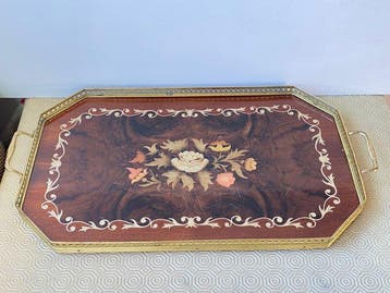 Attardi - Sorrento - Dienblad - Hout, Messing